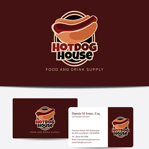Hot Dog House need a new business card design.