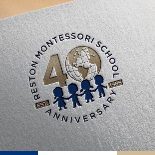 40 Year Anniversary design for Reston montessori school