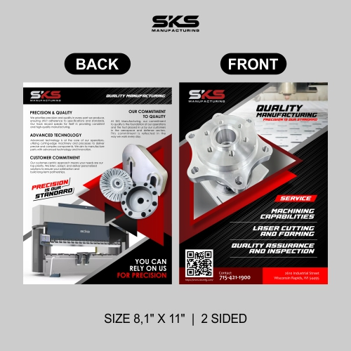 Machine and manufacturing shop flyer