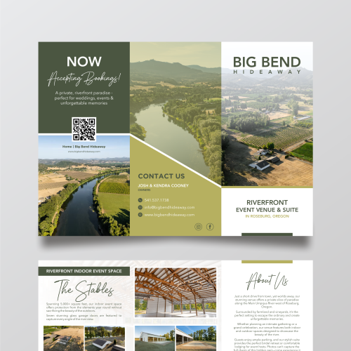 New Event Venue | Need Eye Catching Professional, Simple, Organic Looking, Modern Brochure