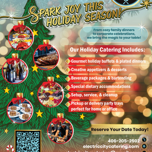 Holiday party poster for social media 