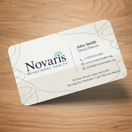 Design a high-end trifold pamphlet for our behavioral health startup